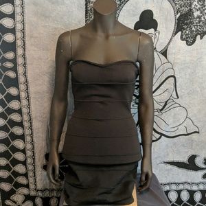 Strapless little black dress mini Charlotte Russe